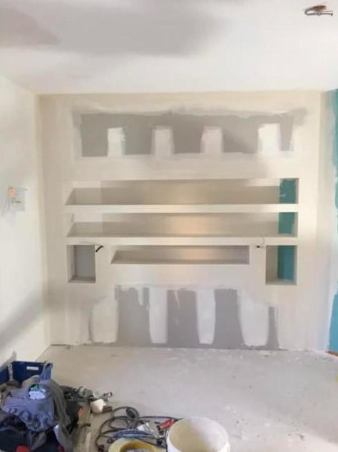 Niches et étagères en plaques de plâtre